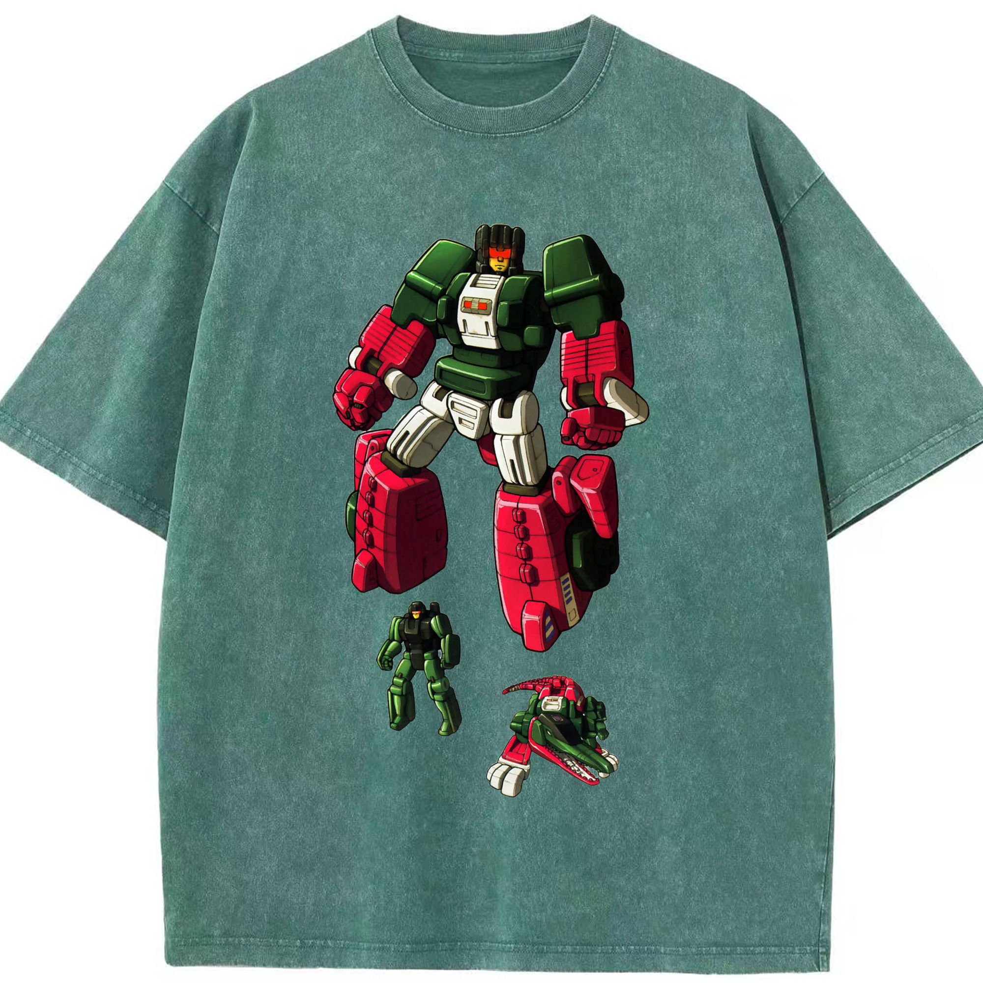 （画像用）  綿100% ヴィンテージ風 半袖Tシャツ（フロントプリント）